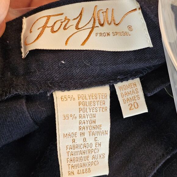 VTG Spiegel For You Womens Dress Pants Size 20 36x27 Tweed Work Wear Casual Prep - Picture 4 of 6